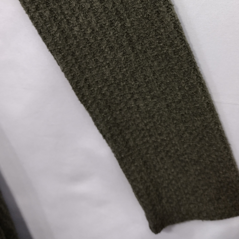 NWOT American Eagle Knitted Button Front Dress Cardigan Women's S Green Boho - Picture 3 of 9